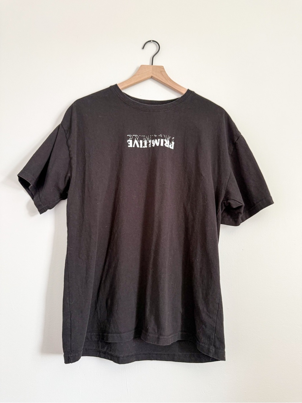 Primitive Skateboarding Logo Graphic T Shirt Black Mens Large Streetwear
